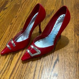 Red Patent Leather Pumps